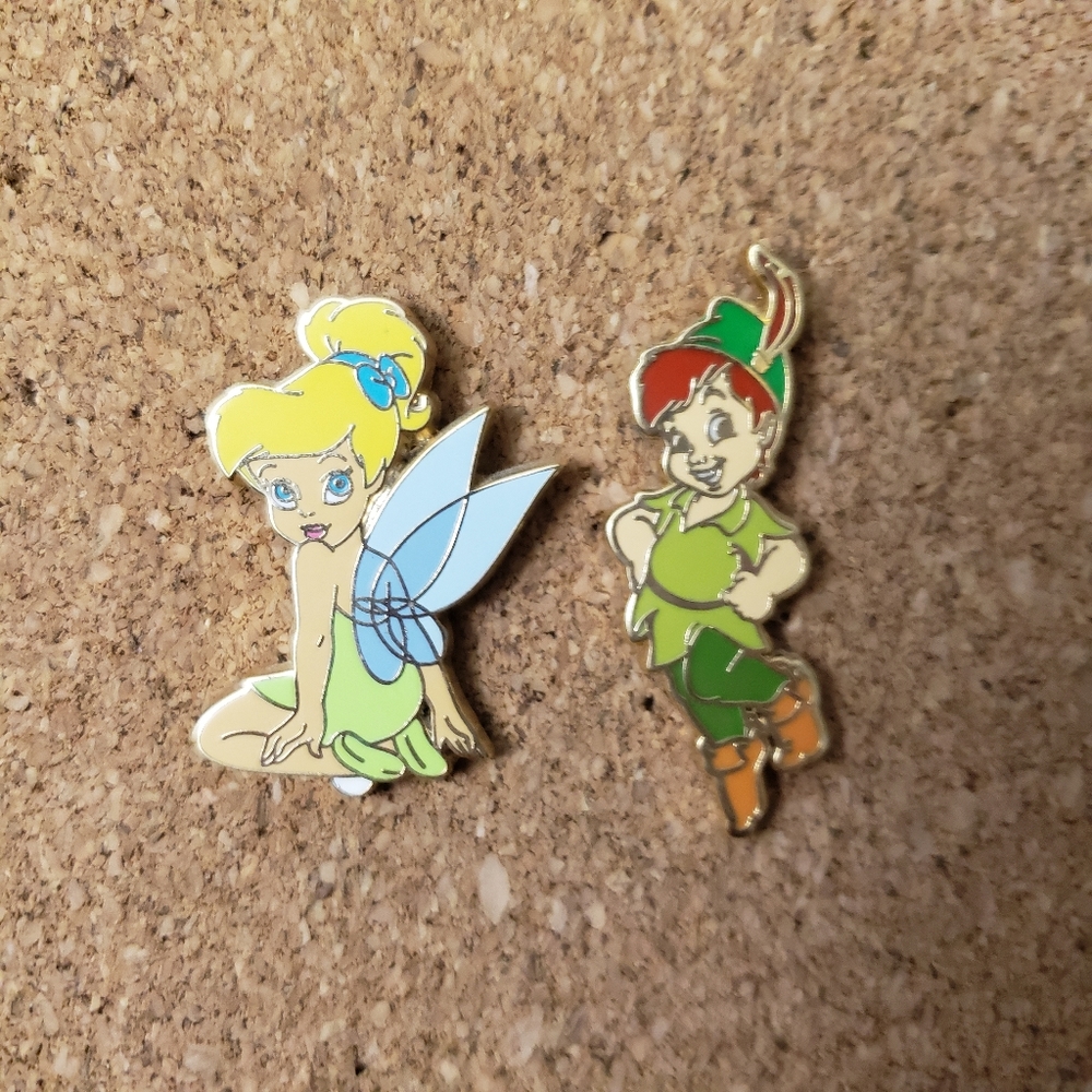 Peter Pan & Tinkerbell Pin Set